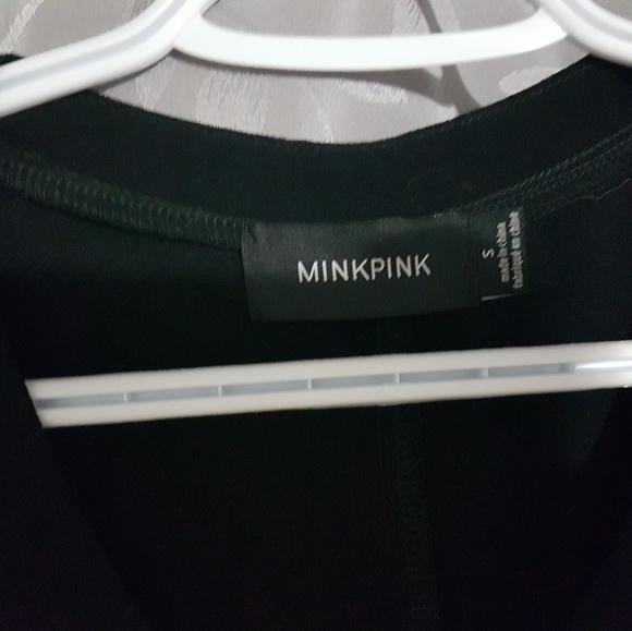 Mink Pink Black chiffon t-shirt dress - Picture 3 of 4